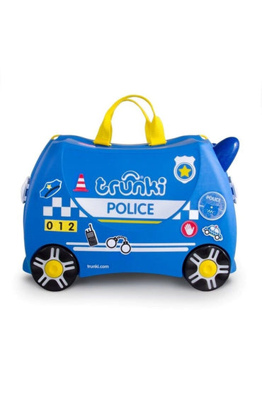Trunki Çocuk Bavulu Trunki Çocuk Bavulu Polis Arabası Percy